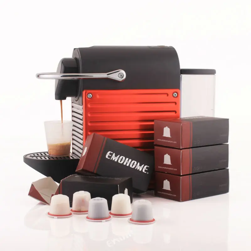EMOHOME 5/10 шт. Nespresso многоразового использования Кофе капсула Pod Многоразовые