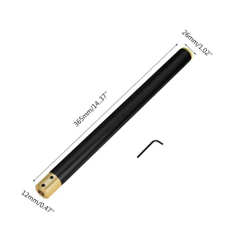 New 1Set Aluminum Alloy Hollowing Wood Turning Tools Knurling Knife Handle Wrench for Lathe Tool Kit qiang | Инструменты