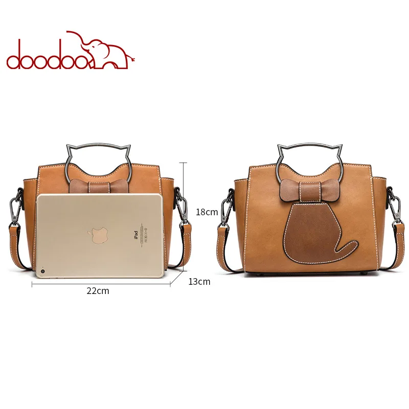 Брендовая женская сумка DOODOO тоут женские сумки через плечо Дамские Сумки из