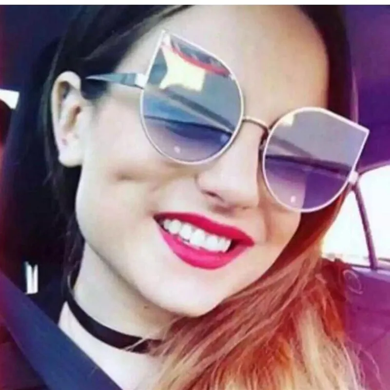 REALSTAR 2018 розовые зеркальные солнцезащитные очки Для женщин &quotкошачий глаз&quot