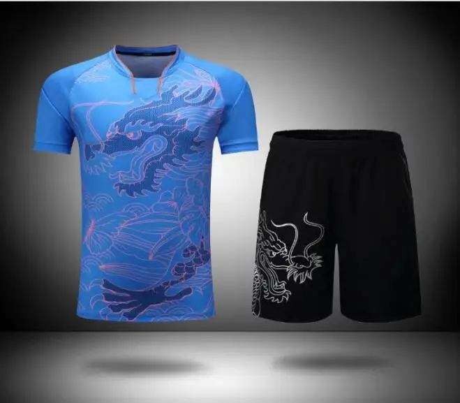 China Dragon table tennis Sets ,Ma long T-shirt , Men women Badminton suit , Ping Pong Clothes Badminton Jerseys , tennis shirt