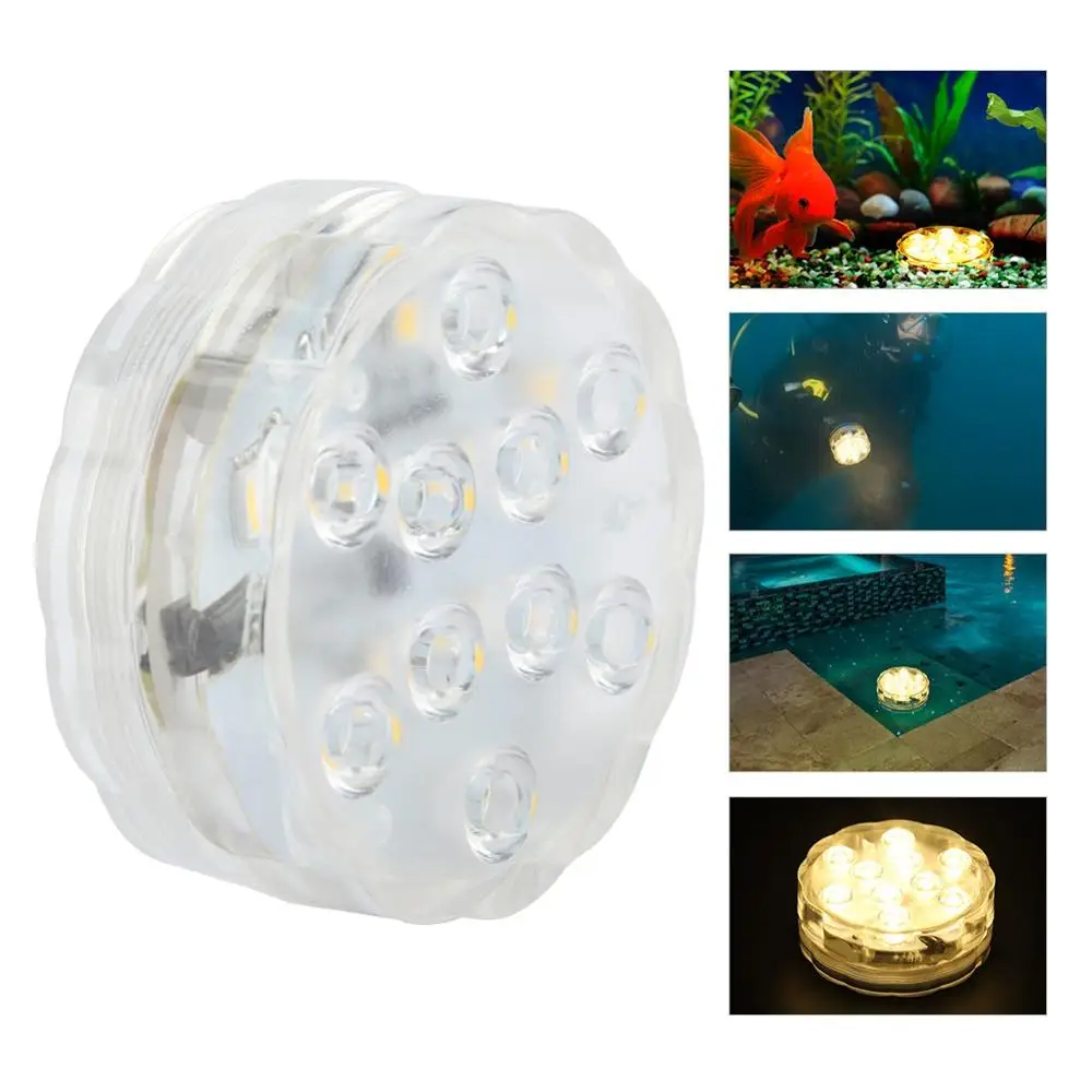 Освещение для бассейна Led аквариум 4 5 V LED подводный свет теплый белый