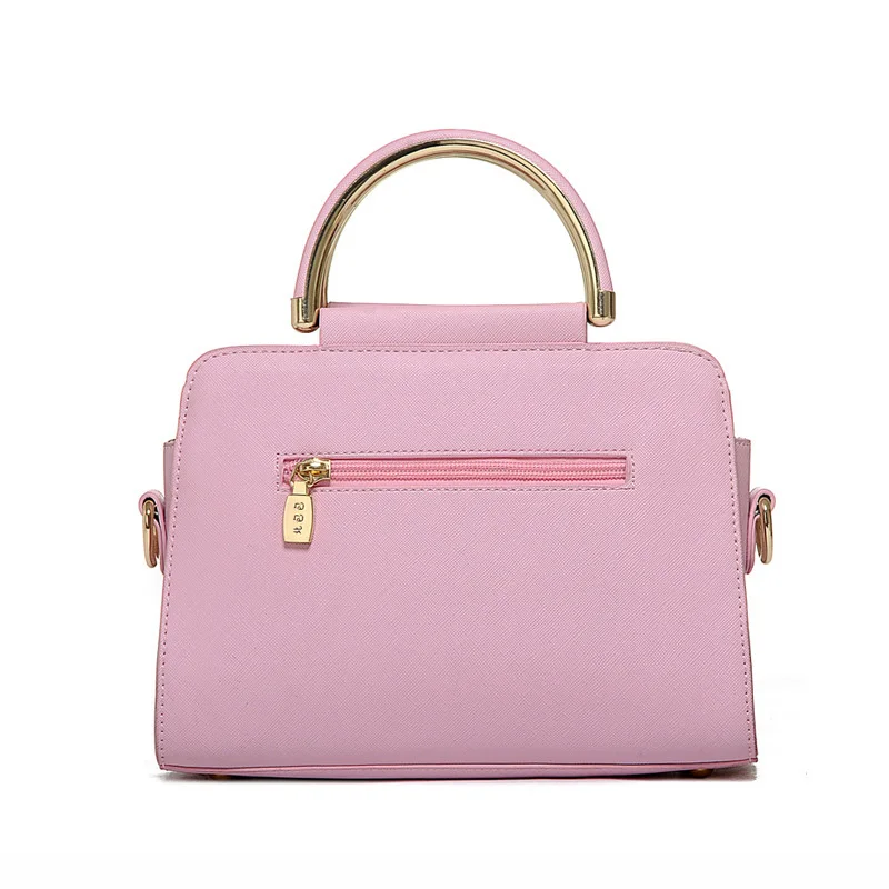 

New Fashion High Quality PU Leather Women Handbag Triangle Patchwork Shoulder Bag Classic Ladies Messenger Bag Tote Bag