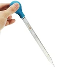 Стеклянная пипетка с прозрачной резиновой головкой, 10 мл