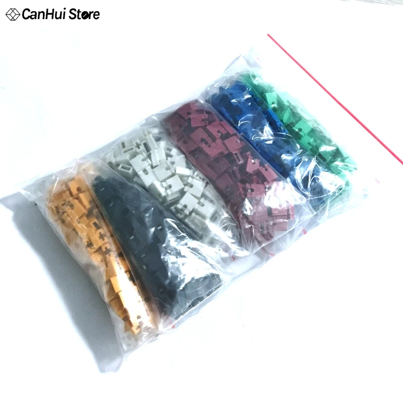 600PCS 6 Color Each 100 PCS 2.54mm Standard Circuit Board Jumper Cap Shunts Short Connector cap Red White Blue | Обустройство дома