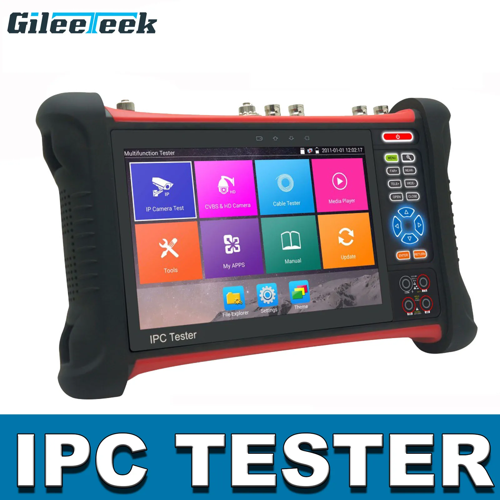 IPC тестер монитора 8MP 1080P TVI CVI AHD CVBS IP CCTV с TDR кабель Tracer Цифровой мультиметр вход HDMI