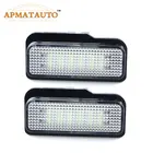 Светодиодная светильник ПА для номерного знака, 12 В, 2 шт., без ошибок, с Canbus, для Mercedes Benz W203, W211, W219, 6000 К, белая лампа для номерного знака