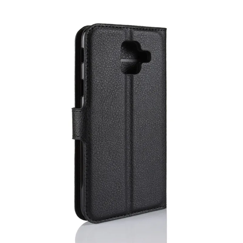 For Samsung Galaxy A6 2018 Case Flip Luxury PU Leather Phone A600F A 6 | Мобильные телефоны и аксессуары