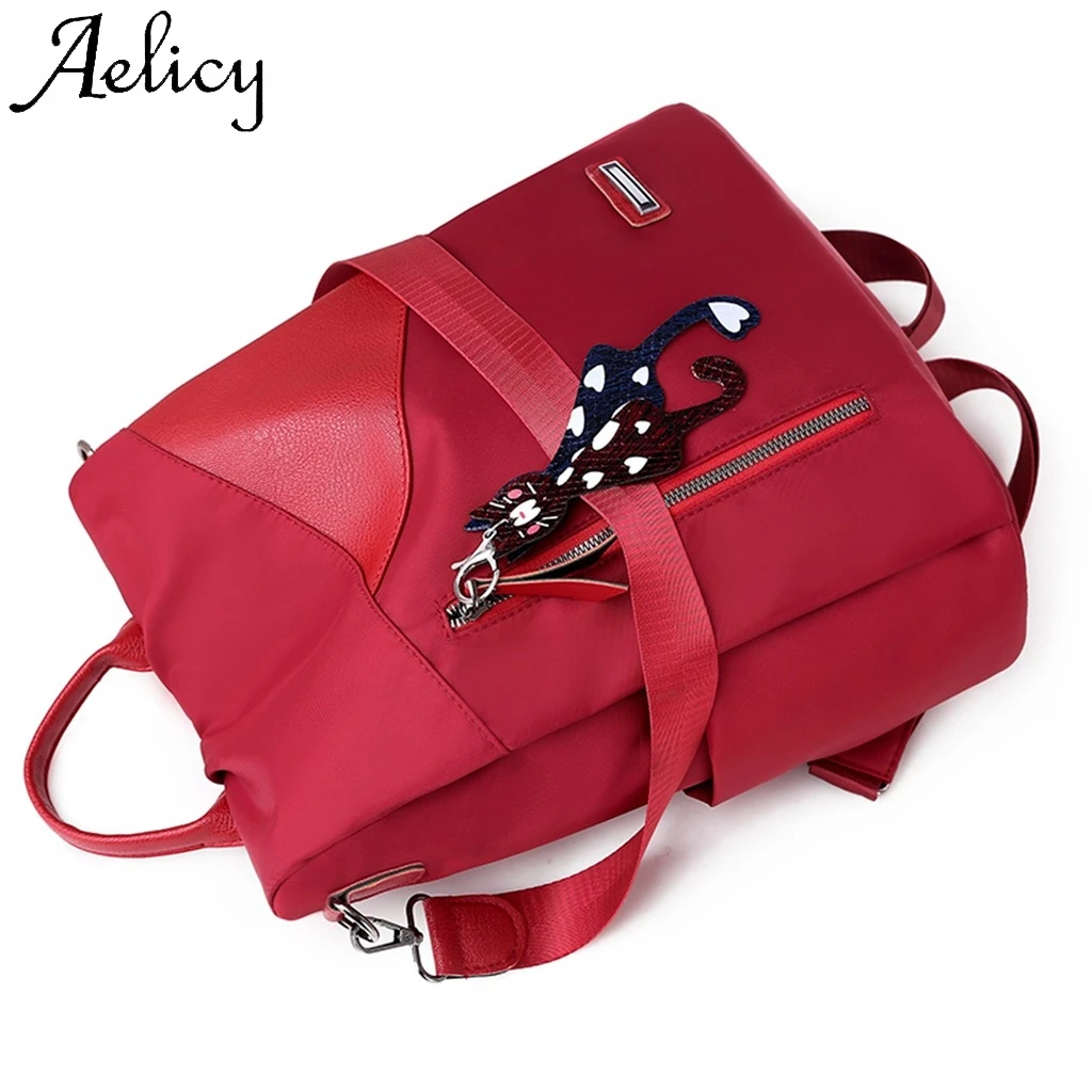 Aelicy Женская однотонная сумка-мессенджер с подвеской в виде кота сумки на плечо