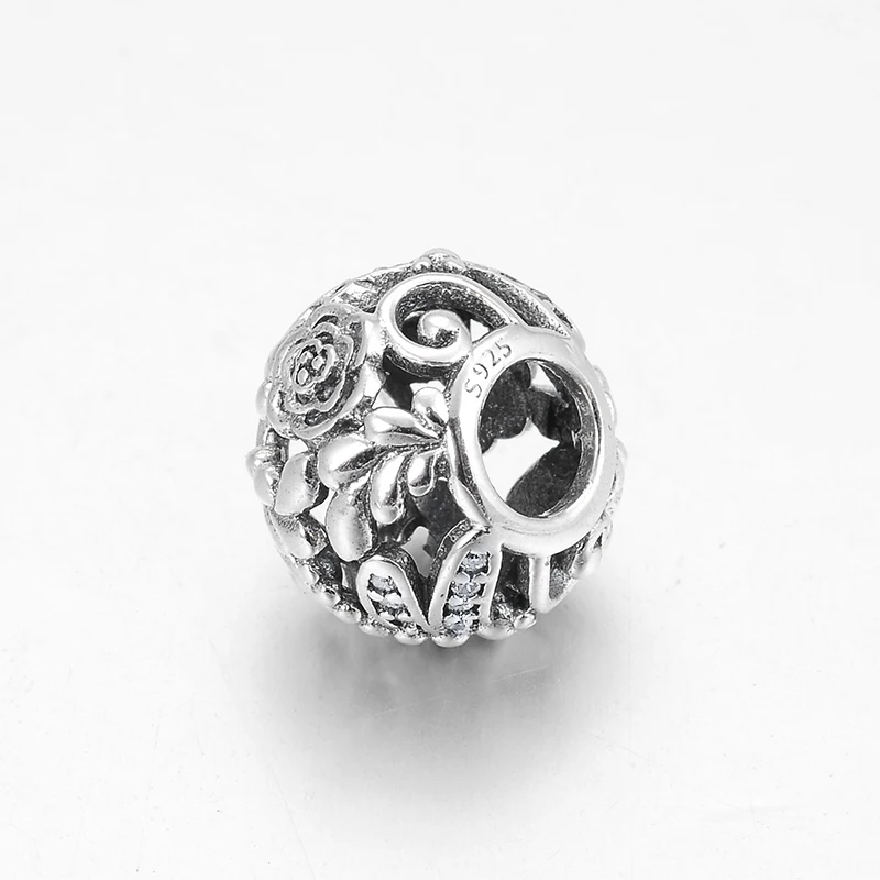 Открытые розовые Стрекозы с узором из стерлингового серебра 925 пробы прозрачные