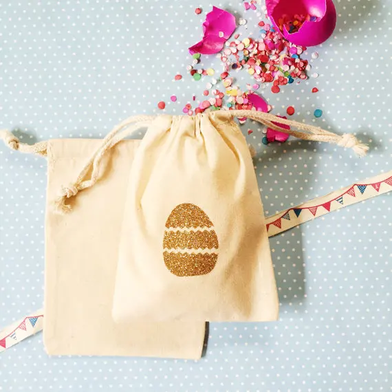 personalized glitter Bunny Ears Easter egg Treat wedding birthday holidays party favor gift Welcome thank you Bags kits packets | Дом и сад