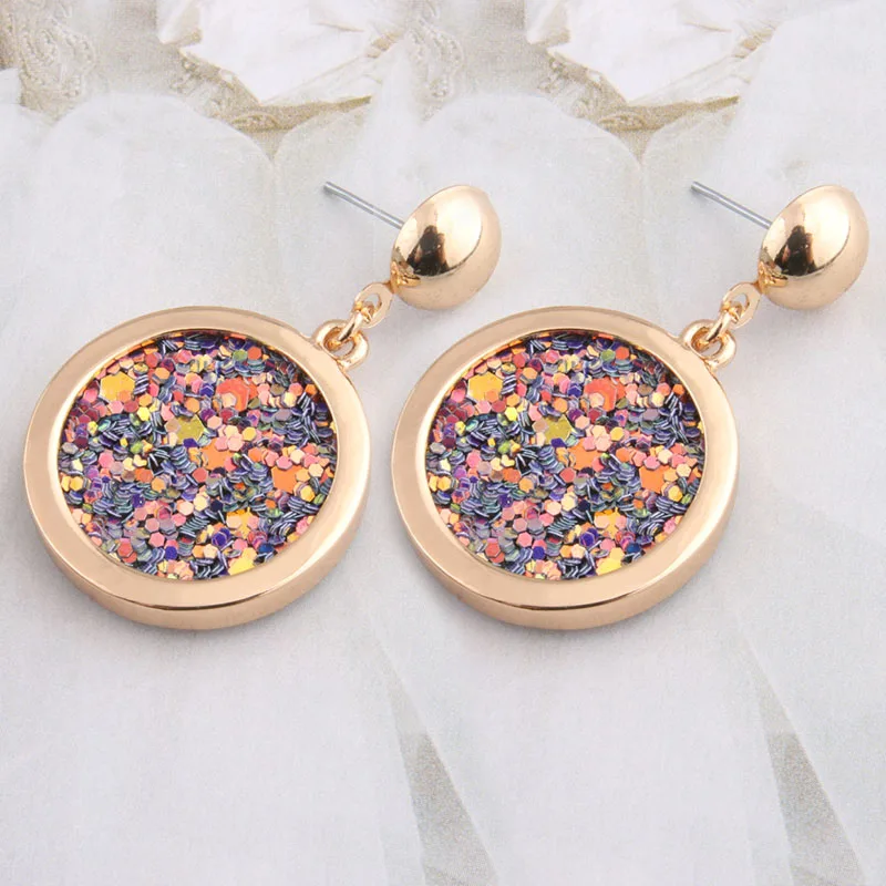 Кожаные серьги NeeFu WoFu большие длинные круглые подвески женские трость