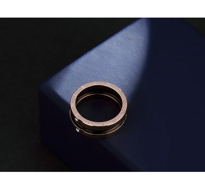 Классический Одежда высшего качества Titanium стали розового цвет золотистый 8 мм