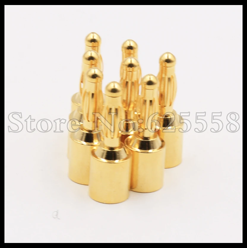 12 шт. позолоченный штекер типа банан кабель для динамика проводной соединитель