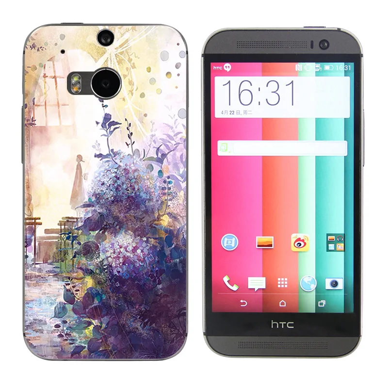 Чехол для телефона чехол HTC One M8 M8s задней панели из силикона и ТПУ мягкий с
