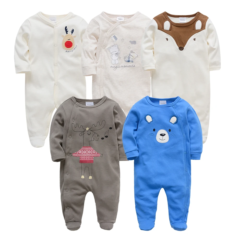 8486404447 Kavkas/Одежда для маленьких девочек, Roupa De Bebes, комбинезоны с длинными рукавами для новорожденных, 3, 6, 9, 12 месяцев, Одежда для новорожденных, Bebek Giyim, комбинезоны - Цвет: 8486404447