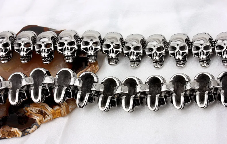 Модная высокомерная крутая Мужская цепочка в виде скелета ожерелье стиле ретро