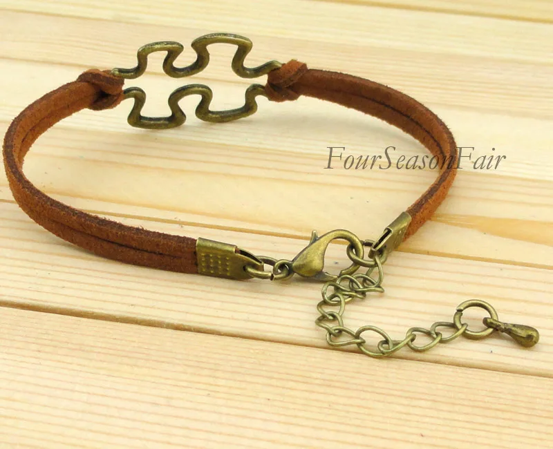 Пользовательские-пазл символ очарование корейский Кашемир головоломки браслеты