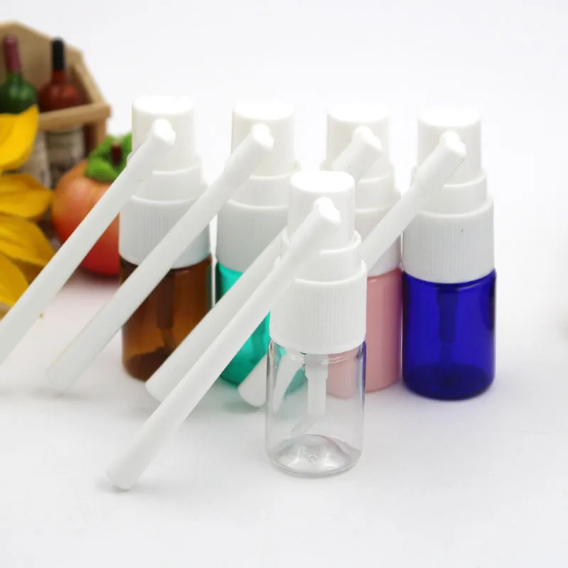 5 мл ПЭТ пустая тумана бутылочка для Назального спрея многоразовый Порошок