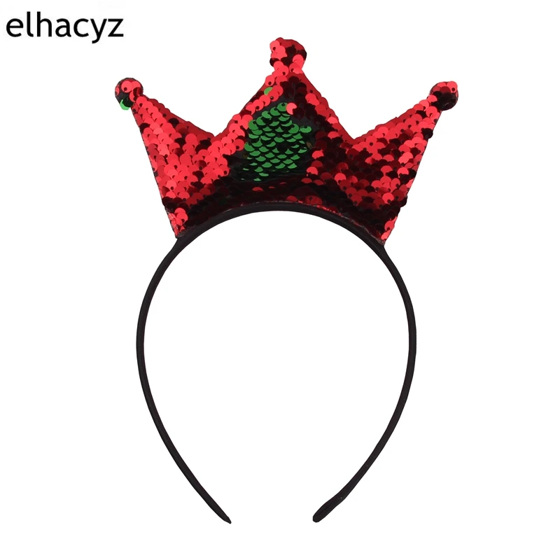 B2 10 шт./лот дети двусторонние пайетки корона диадемы Hairband DIY Бутик Дети жесткое оголовье Grils аксессуары для волос - Цвет: B2