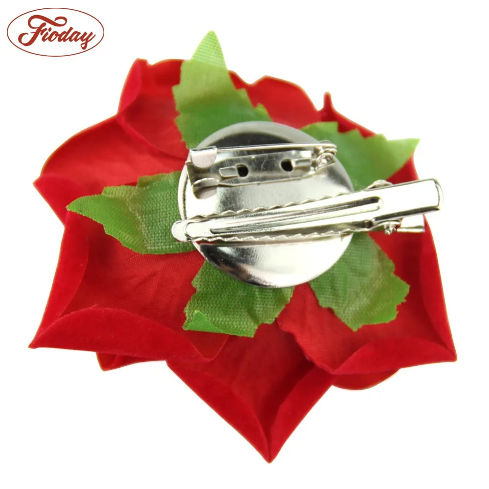 

1PC Velvet Rose Flower Hair Clips Hairpins DIY Headdress Hair Accessories For Bridal Wedding Drop Shipping