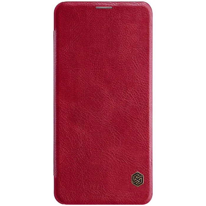 Красный Кожаный чехол NILLKIN QIN для huawei Honor Note 10, откидная крышка, винтажный кошелек, бизнес кожаный чехол для телефона, для huawei Honor Note 10 - Цвет: Красный
