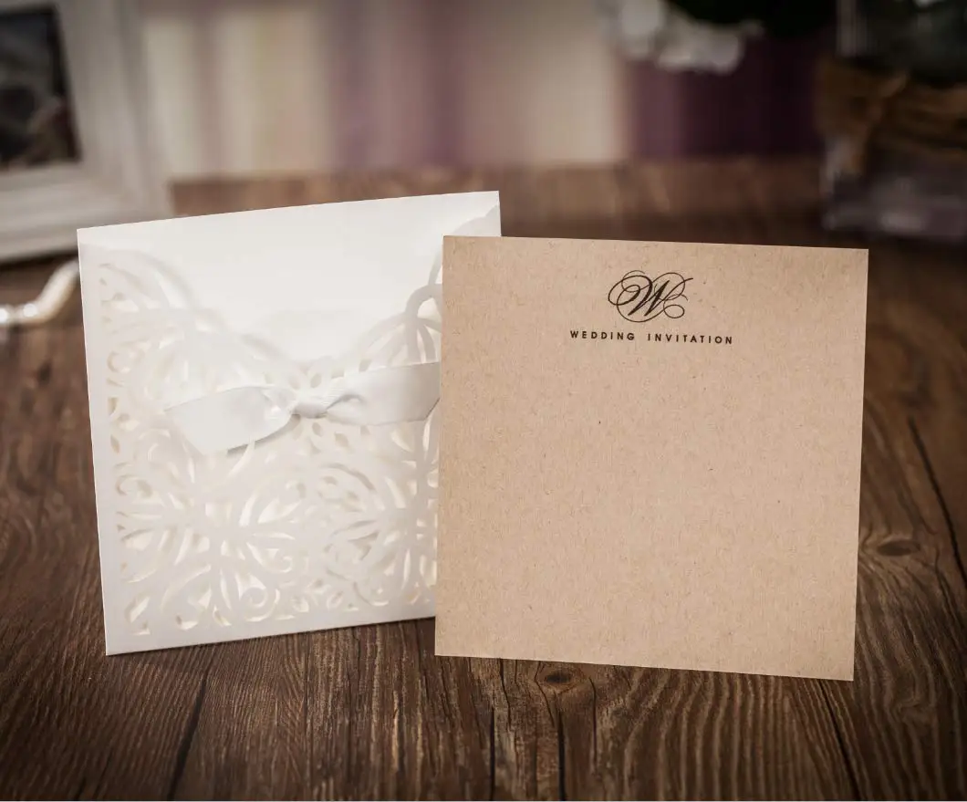 1 шт. пустые синие и белые квадратные свадебные пригласительные открытки с