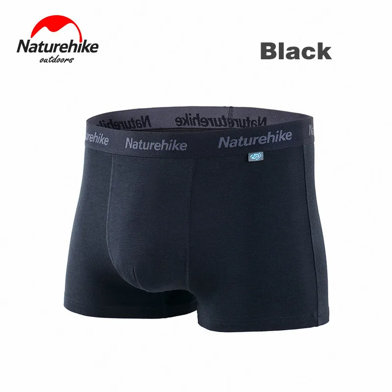 Black Naturehike мужские трусы спортивные быстросохнущие трусы мягкие легкие эластичные дышащие плавки для походов и бега - Цвет: Black
