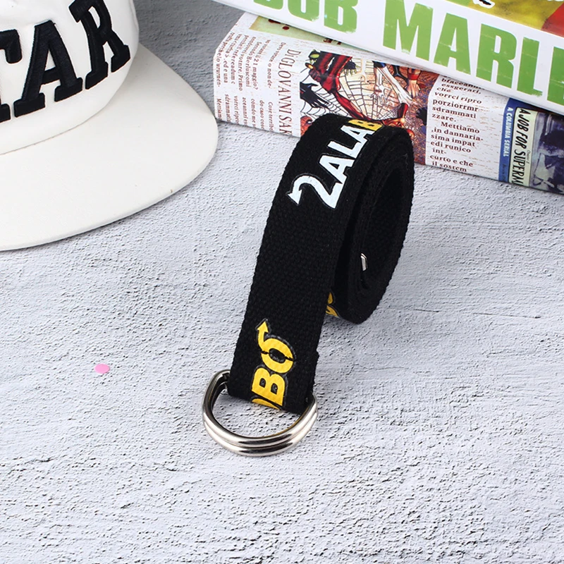 Модные футболки с буквами и тканный холстяной пояс Для женщин повседневная