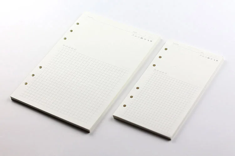 TUNACOCO A5/A6/A7, простой, 6 отверстий, ПВХ, Обложка для книг, ежедневный, для планирования расписания, вкладыш, внутренний блокнот для Bullet Journal bz1710013
