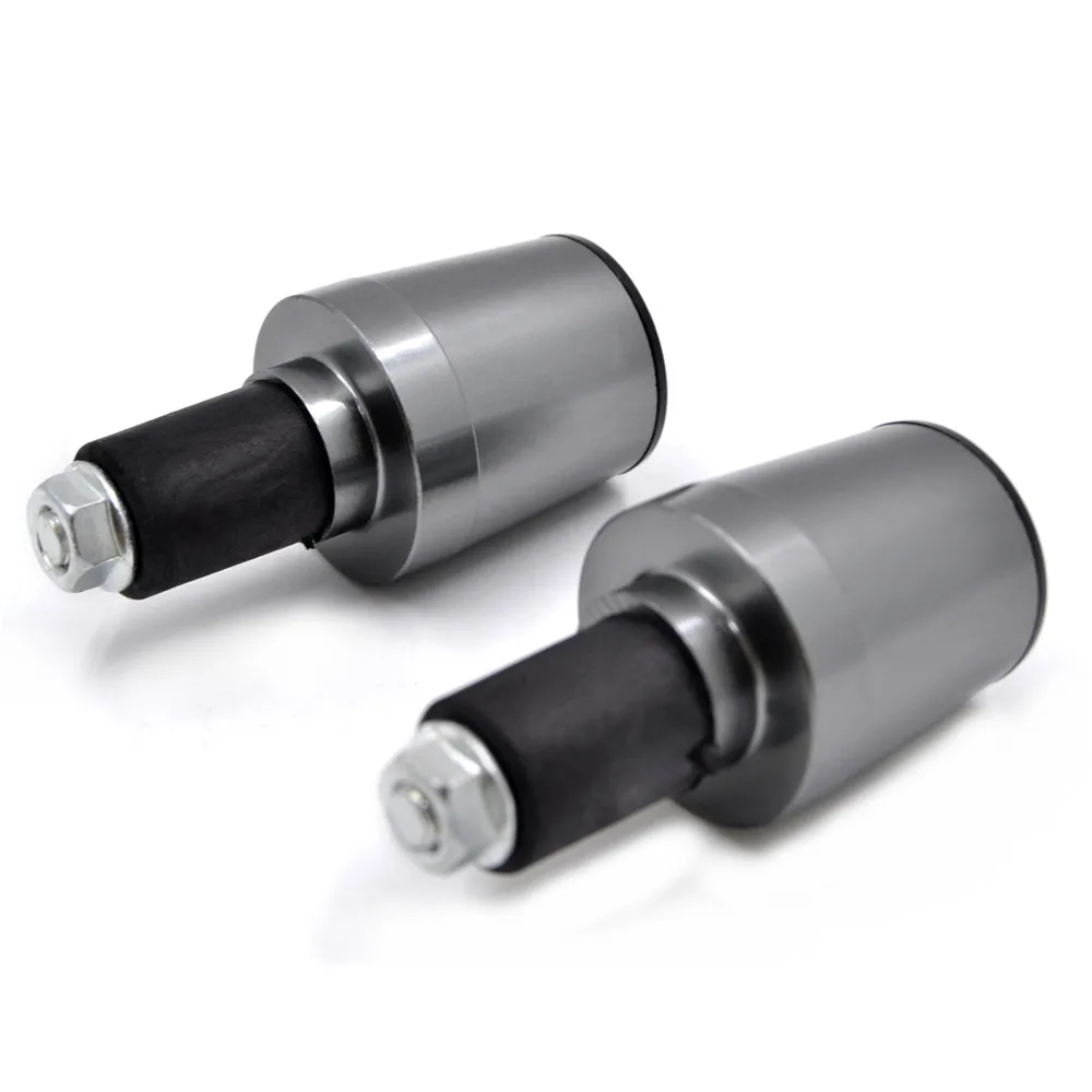 Titanium Grip End Концы Руля Мотоцикла 22 мм Антивибрационная балансировочная Крышка для мотокросса с ЧПУ руль для Honda CBR 600 600RR 1000RR - Цвет: Titanium Grip End