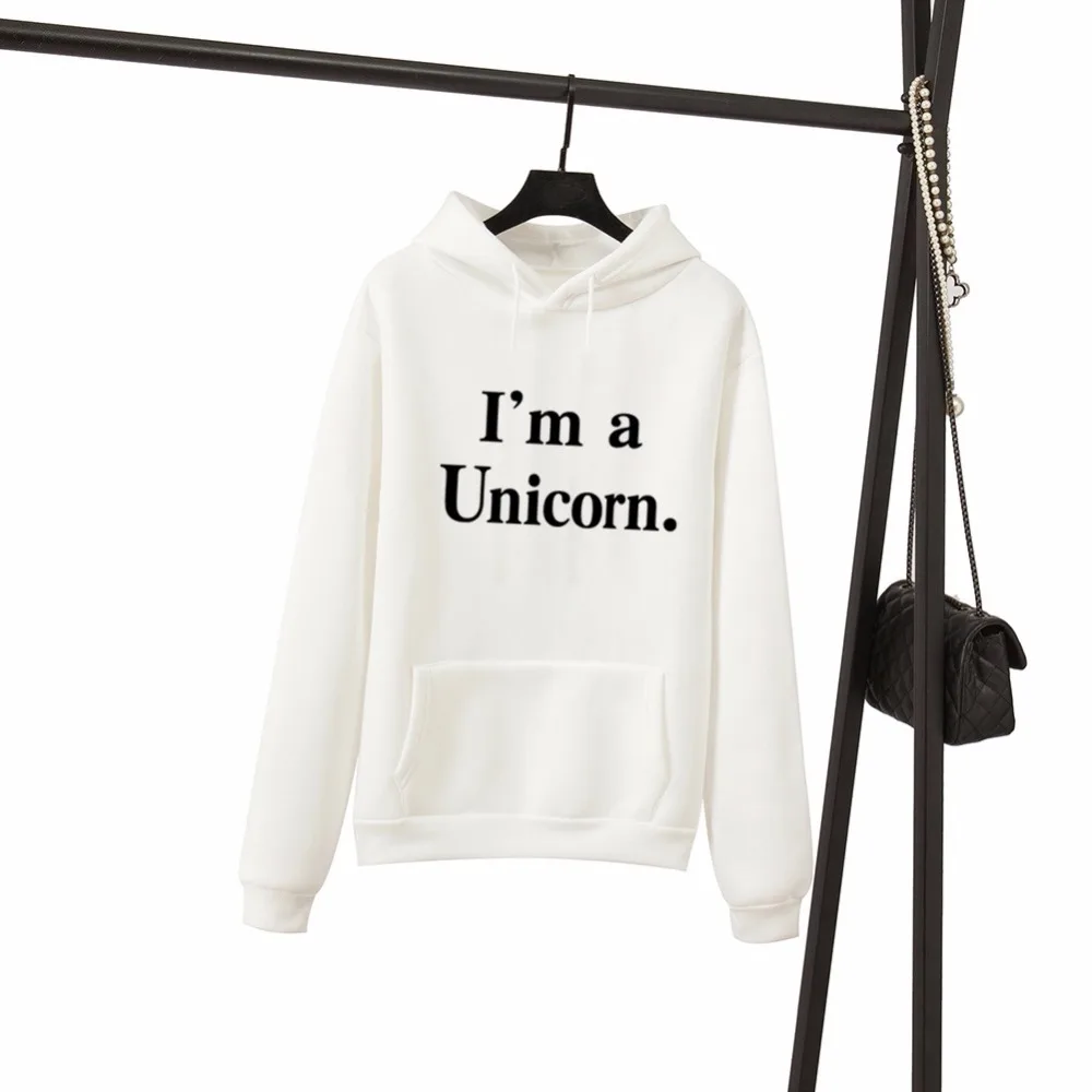 Женский свитшот с длинным рукавом I'm A Unicorn Осенний Повседневный пуловер