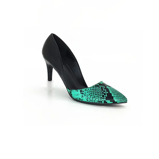 green heel 5cm Зеленый платье Женская обувь котенок змея 3 дюймовый 11 43 змеиная кожа насосы Плюс размер высокие каблуки 12 44 средняя пятка пурпурный тонкий Размер 33 Указательный палец Китай новая китайская Весна осень мода - Цвет: green heel 5cm
