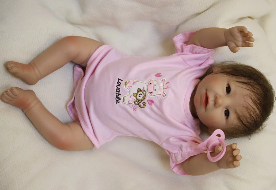 

50cm Otarddolls New Reborn Babies Doll Toys Handmade 20inch Silicone Reborn Baby Dolls Princess girl doll for kits free shipping