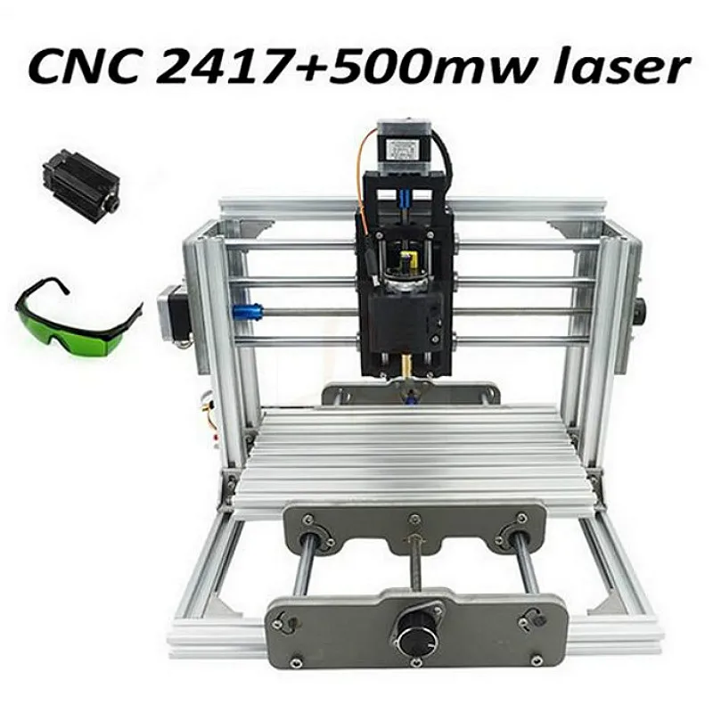 

CNC2417 Laser Engraving Machine GRBL Control 3 Axis DIY Mini Wood Router Kit USB Desktop Metal Engraver PCB Milling Machine