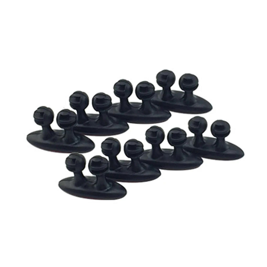 8 шт./лот автомобильный зажим для провода держатель кабеля органайзер