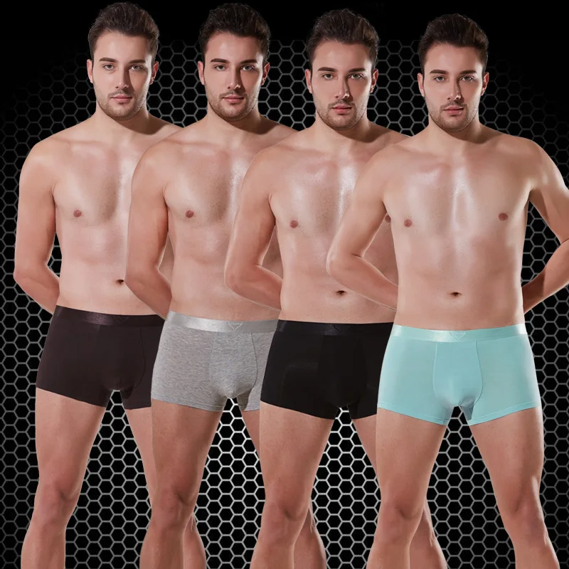 3 шт. мужское нижнее белье сексуальное эластичное мужские боксеры Calzoncillos шорты