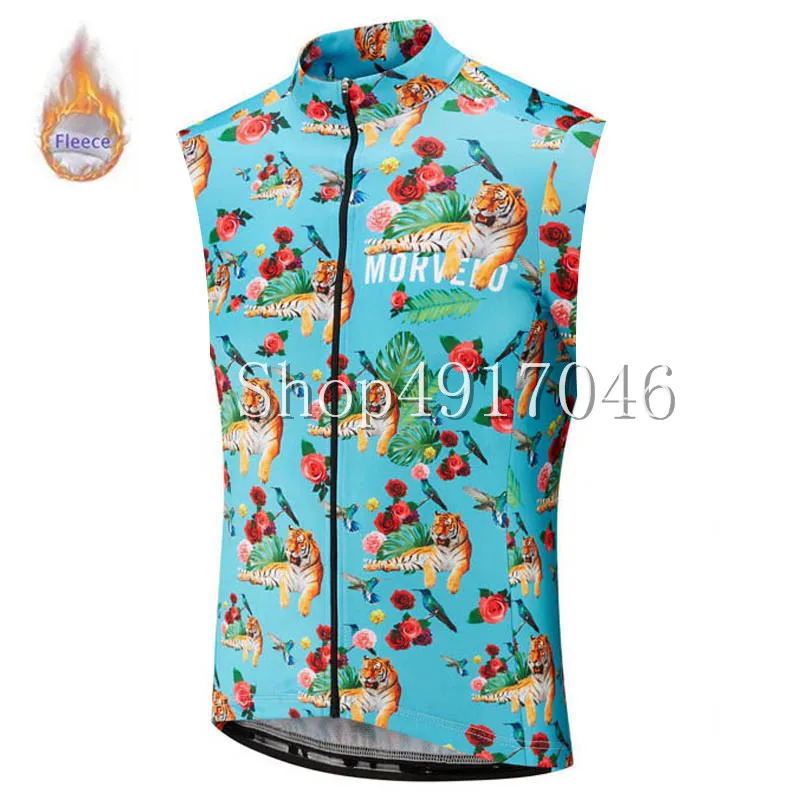 Зимние термо мужские Morvelo теплые без рукавов флисовые майки для