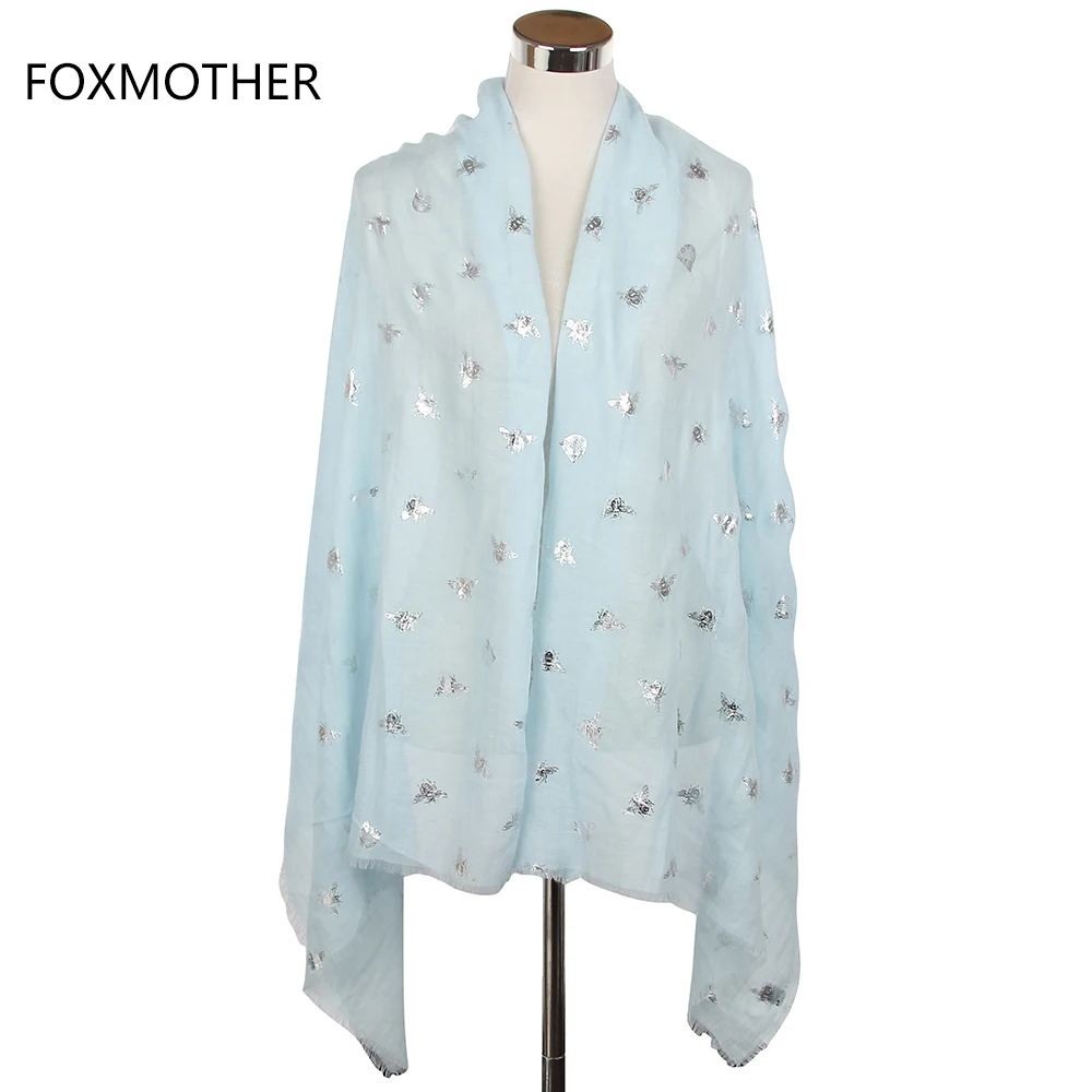 FOXMOTHER новый бренд Модный летний белый синий мятный бронзированный серебряный