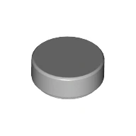 100 шт./лот детали для кирпича плоская плитка 1x1 круглая DIY игрушка блок совместимая