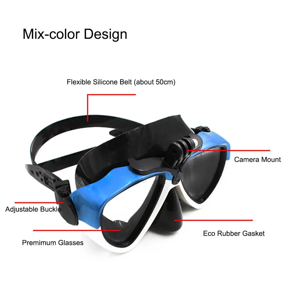 Защитные очки для дайвинга силиконовые экшн Камеры GoPro Hero 9 8 7 6 5 4 Yi 4K SJCAM EKEN DJI