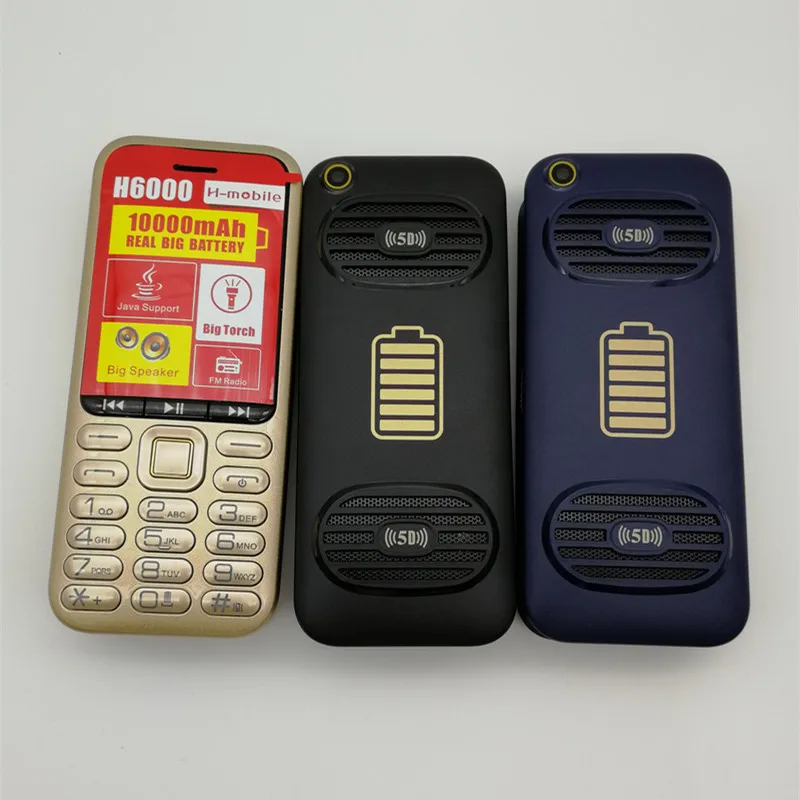 Мобильные телефоны H Mobile H6000 1 8 дюймов четыре sim карты Bluetooth FM Java камера большой