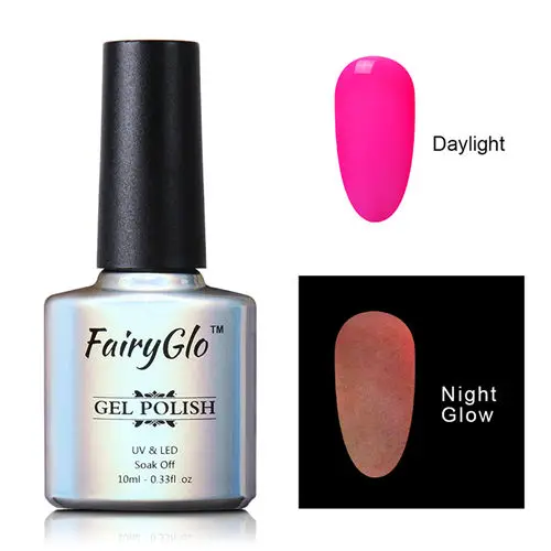 FairyGlo, 10 мл, УФ-гель для ногтей, ночное ФЛУОРЕСЦЕНТНОЕ свечение, впитывающий Гель-лак, Полуперманентная краска, гибридный лак, эмаль - Цвет: YGJ6708