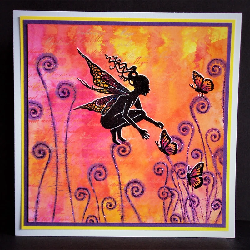 Феи папоротник головы Поппи резиновая прозрачная печать/печать для DIY