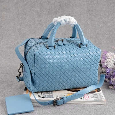 light blue Сумка bolsa feminina, фирменная новинка, модная женская сумка-тоут с подушкой, сумка, высокое качество, овчина, тканые сумки через плечо - Цвет: light blue