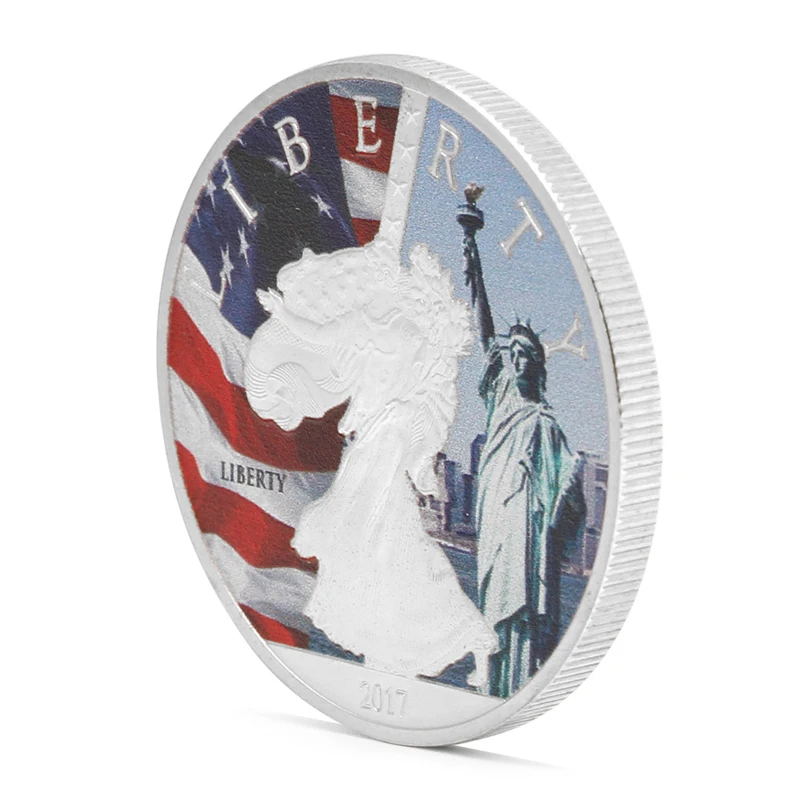 Позолоченная памятная монета Большая печать Соединённых Штатов Liberty Challenge|seal|seals