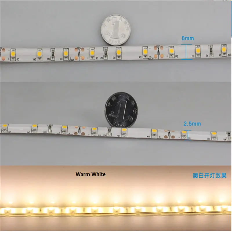 5M/Roll 3528 60led/m 12VDC IP65 soft strip light 5cm cut led tape for outdoor suspended ceiling cabinet | Освещение