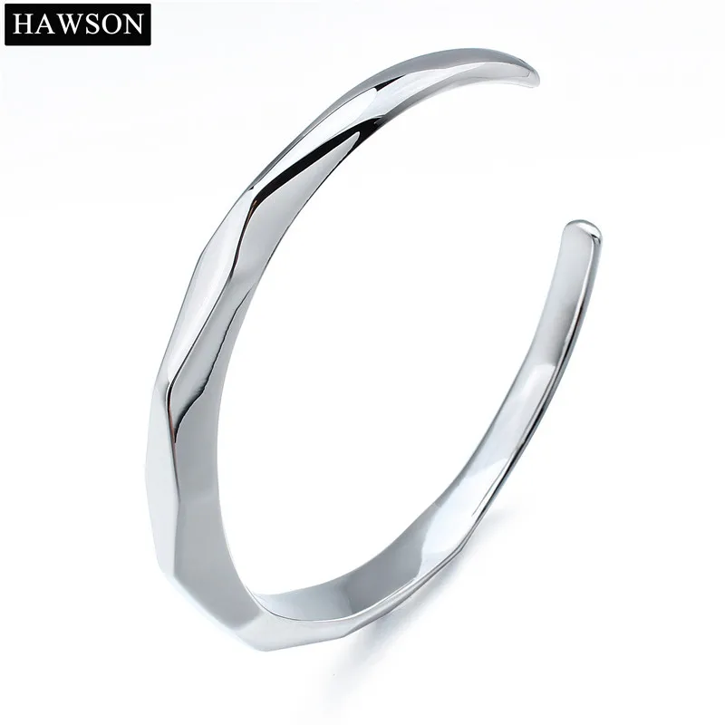 

Simple Women Bangle Jewelry Irregular Stainless Steel Bracelets Grooved Cuff Bangle Girl's Birthday Gift