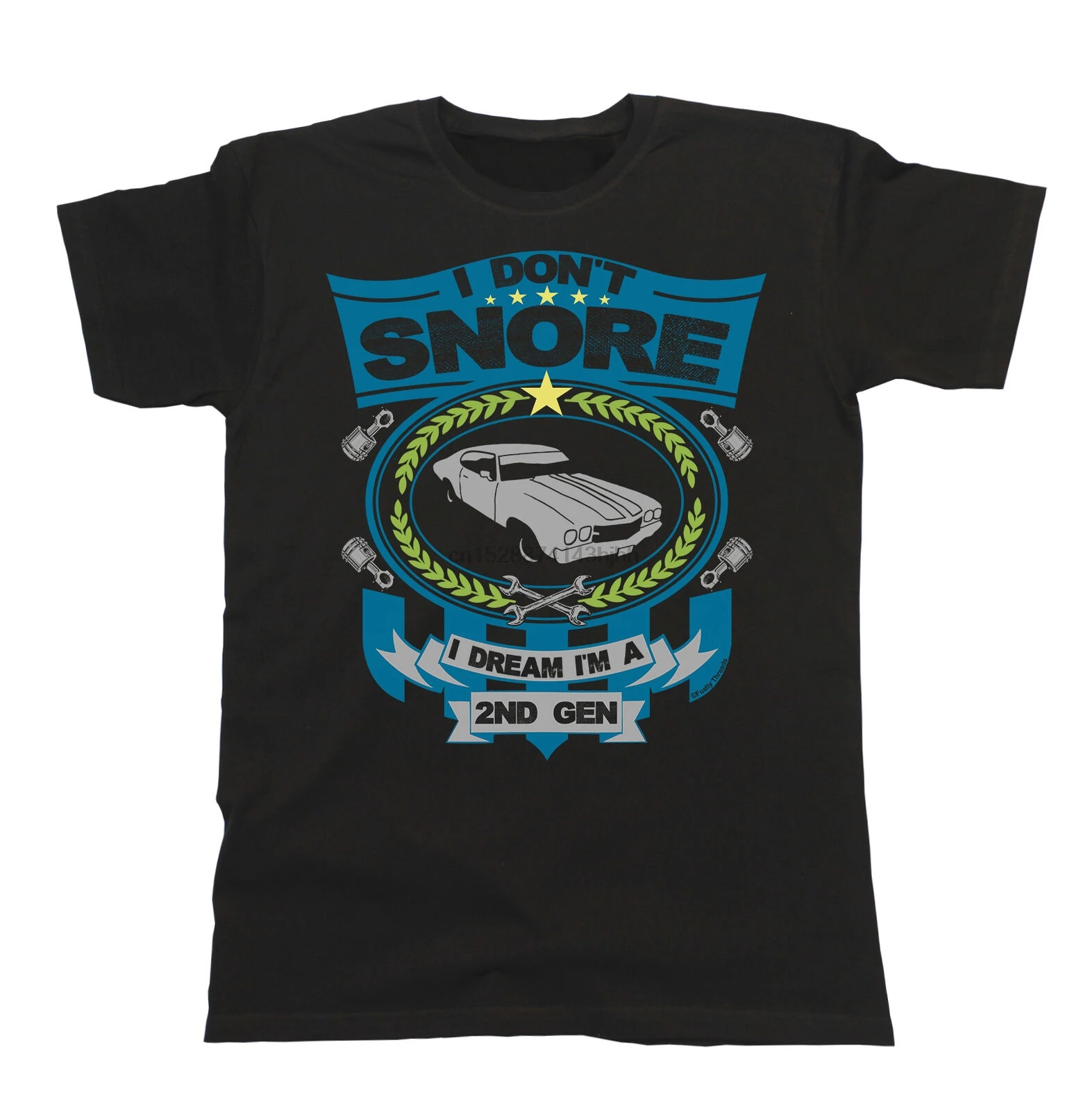 Футболка Herren Car I't snore I dream I'm 2 го поколения Chevrolet Chevelle ss 1|Мужские футболки| |