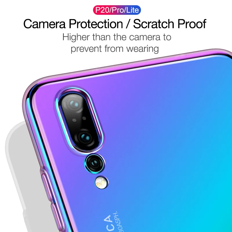 Жесткий чехол CAFELE из поликарбоната для huawei p30 p20 pro lite nova 3e чехол s Роскошный чехол с градиентом Авроры для huawei p20 pro Чехол для телефона